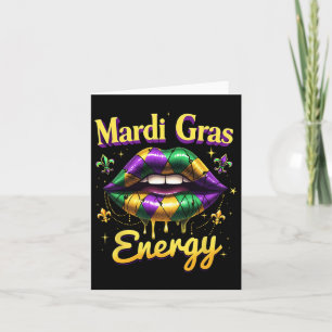 Mardi Gras Energie Karneval Jazz Karte