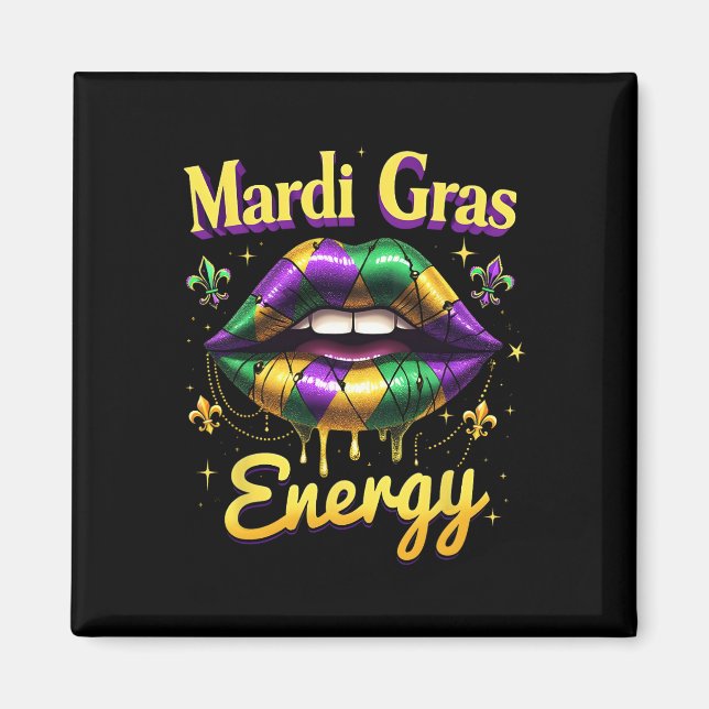 Mardi Gras Energie Karneval Jazz Magnet (Vorne)