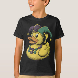Mardi Gras Ente Gummi Ente Kostüm Louisiana Lai T-Shirt