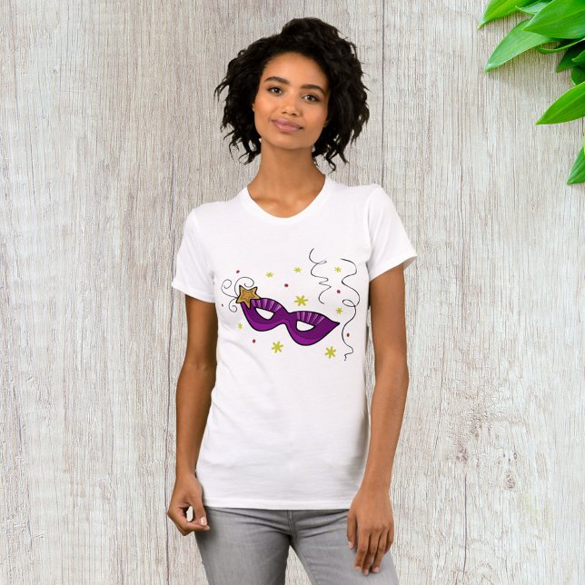 Mardi Gras Eye Mask Carnival T - Shirt (Von Creator hochgeladen)