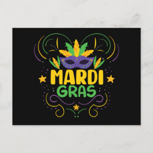 Mardi Gras Feiertagspostkarte