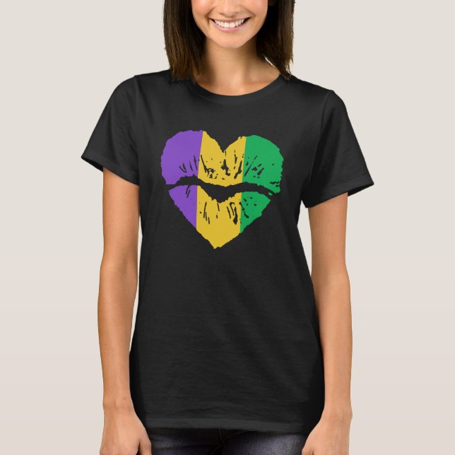 Mardi Gras Festival Moon and Stars T-Shirt (Vorderseite)