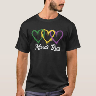 Mardi Gras Festival Moon and Stars T-Shirt