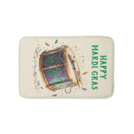Mardi Gras Festive Drum Badematte