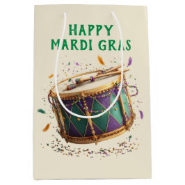 Mardi Gras Festive Drum Mittlere Geschenktüte