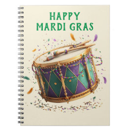 Mardi Gras Festive Drum Notizblock
