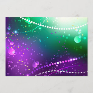 Mardi Gras Festiver Lila Hintergrund Programm