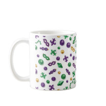 Mardi Gras Festtagsmuster-Tasse