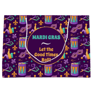 Mardi Gras Fett Dienstag Karneval Große Geschenktüte