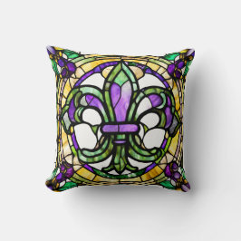 Mardi Gras Fleur De Lis Kissen