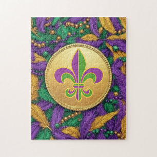 Mardi Gras Fleur de lis Puzzle