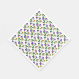 Mardi Gras Fleur de Lis Serviette