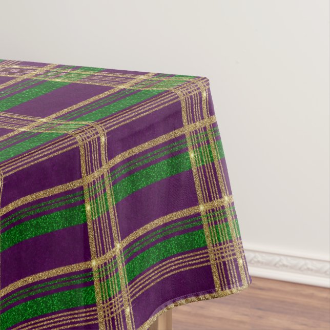 Mardi Gras Fleur De Lis Tischdecke (Beispiel)