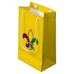 Mardi Gras fleur-de-lys kleine Geschenktasche Geschenktüte