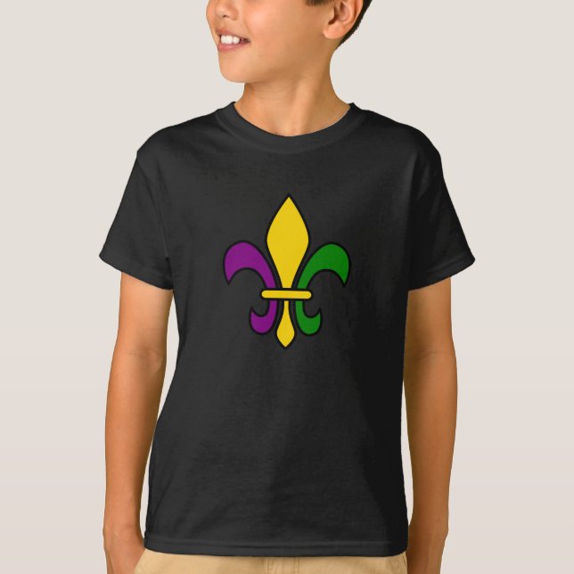 Mardi-Gras-Fleur-de-lys T-Shirt (Vorderseite)