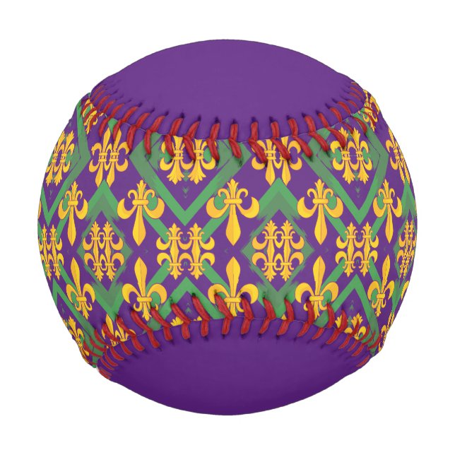 Mardi gras fleur di Lis Baseball (Vorderseite)