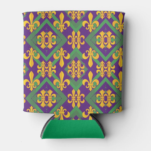 Mardi gras fleur di Lis Dosenkühler (Vorderseite)
