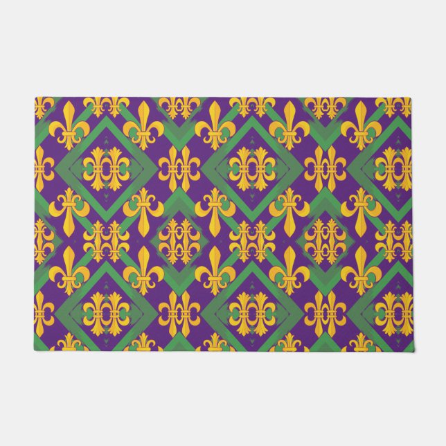 Mardi gras fleur di Lis Fußmatte (Vorderseite)