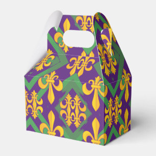 Mardi gras fleur di Lis Geschenkschachtel