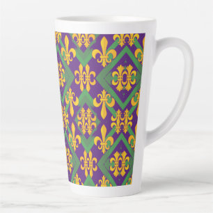 Mardi gras fleur di Lis Milchtasse
