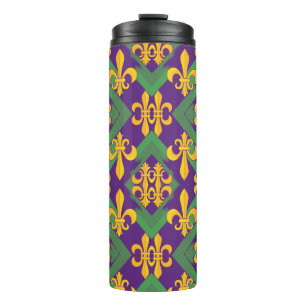 Mardi gras fleur di Lis Thermosbecher