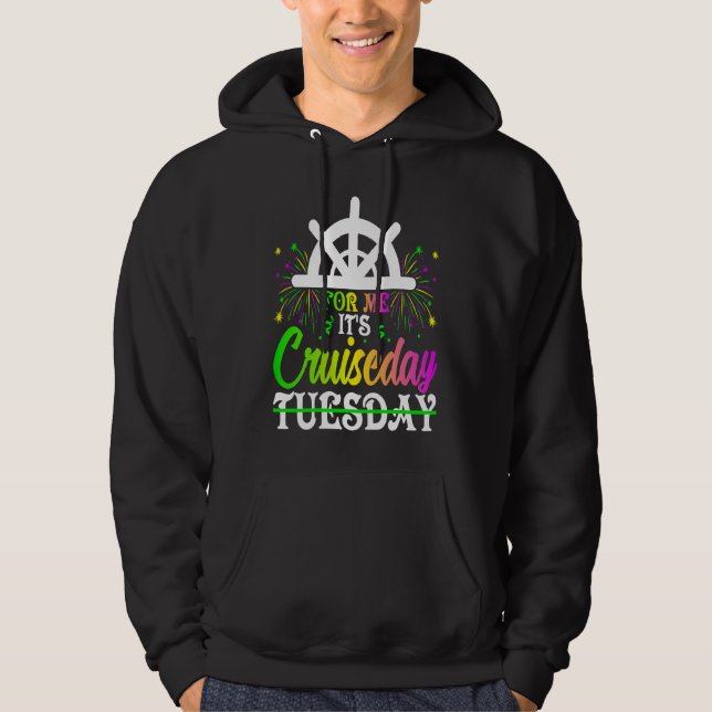 Mardi Gras For me It's Cruiseday celebrations para Hoodie (Vorderseite)