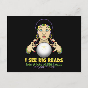 Mardi Gras Fortune Teller Postkarte
