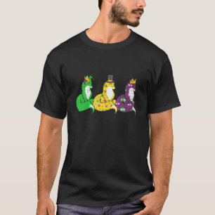 Mardi Gras Fox Beads Festival Tiere Jester Hat T-Shirt