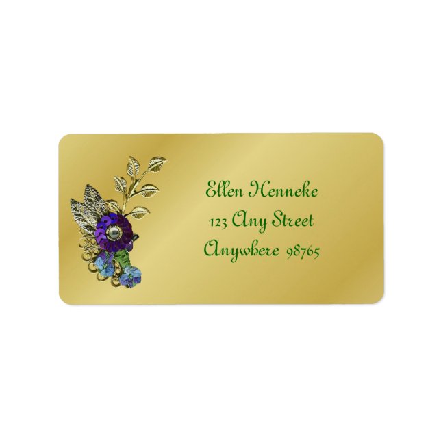 Mardi Gras Frolic Adressaufkleber (Vorne)