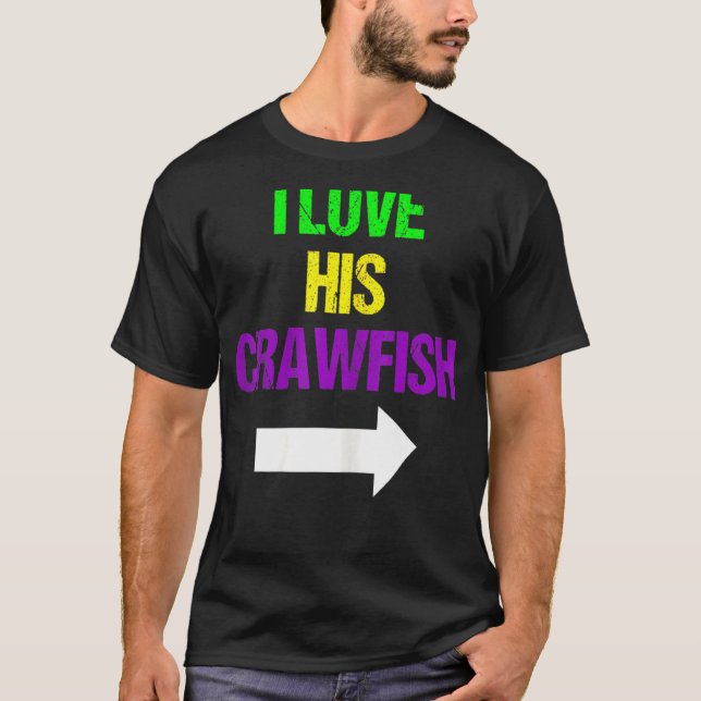 Mardi Gras Funny Masque Liebe T-Shirt (Vorderseite)