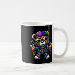 Mardi Gras für Jungen Mens Hüftpfropfen Bär New Or Kaffeetasse