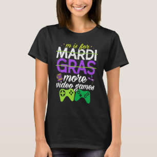 Mardi Gras Gamers M steht für mehr Videospiele Mar T-Shirt