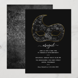 Mardi Gras Geburtstagsparty Einladung