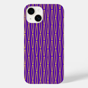 Mardi Gras Geometric Repeat Case-Mate iPhone 14 Hülle