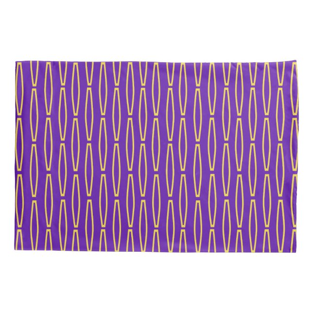 Mardi Gras Geometric Repeat Kissenbezug (Rückseite)