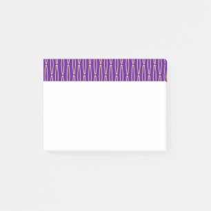 Mardi Gras Geometric Repeat Post-it Klebezettel