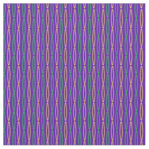 Mardi Gras Geometric Repeat Stoff