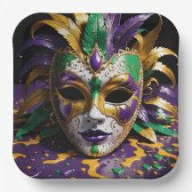 Mardi Gras-Gesichtsmaskenparty