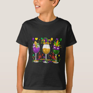 Mardi Gras Gl von Wine Funny Confiserie Al Porto T-Shirt