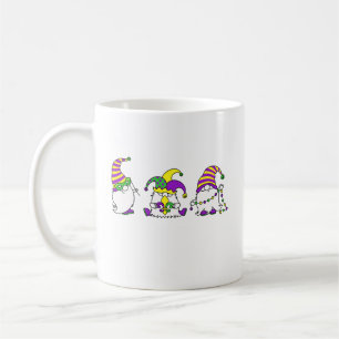 Mardi Gras Gnom-Trio Süßer Karneval Kaffeetasse
