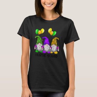 Mardi Gras Gnome Krankenpflegerteam T-Shirt