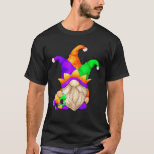 Mardi Gras Gnomes Holding Mask Liebe Mardi Gras Gn T-Shirt