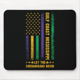Mardi Gras Golfküste Mississippi Fleur-de-lis Usa Mousepad