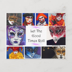 Mardi Gras Good Times  Postkarte