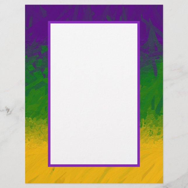 Mardi Gras Gradient Briefbogen (Vorderseite)