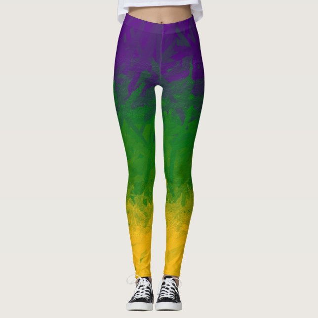 Mardi Gras Gradient Leggings (Vorderseite)