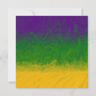 Mardi Gras Gradient Mitteilungskarte