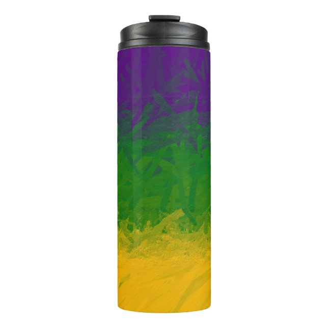 Mardi Gras Gradient Thermosbecher (Vorderseite)