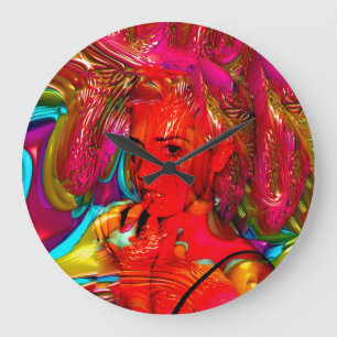 Mardi Gras Große Wanduhr
