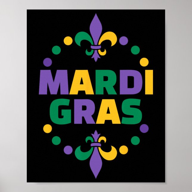 Mardi Gras Happy Mardi Gras Carnival Poster (Vorne)